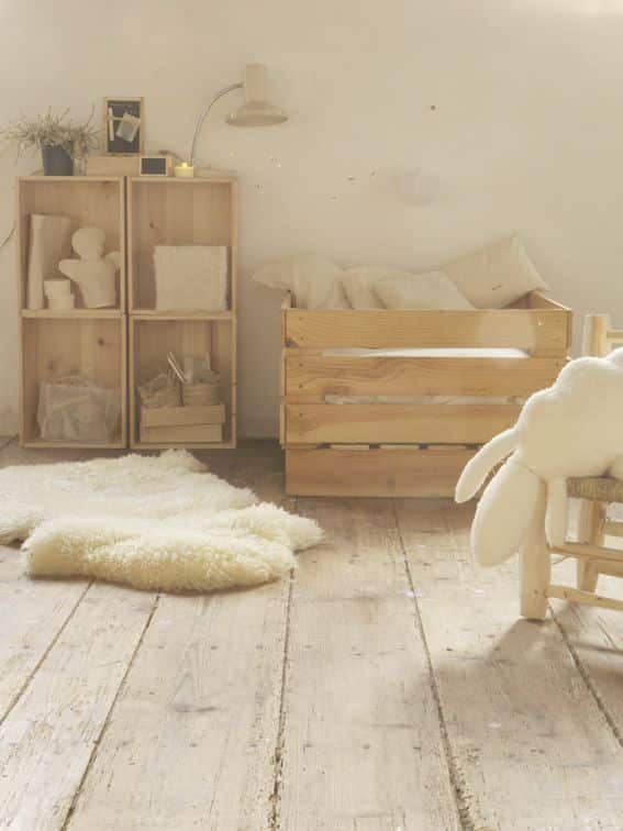 Lit Bebe Bois Palette : Natural Baby Nursery Lit Bebe Bois Palette : Natural Baby Nursery