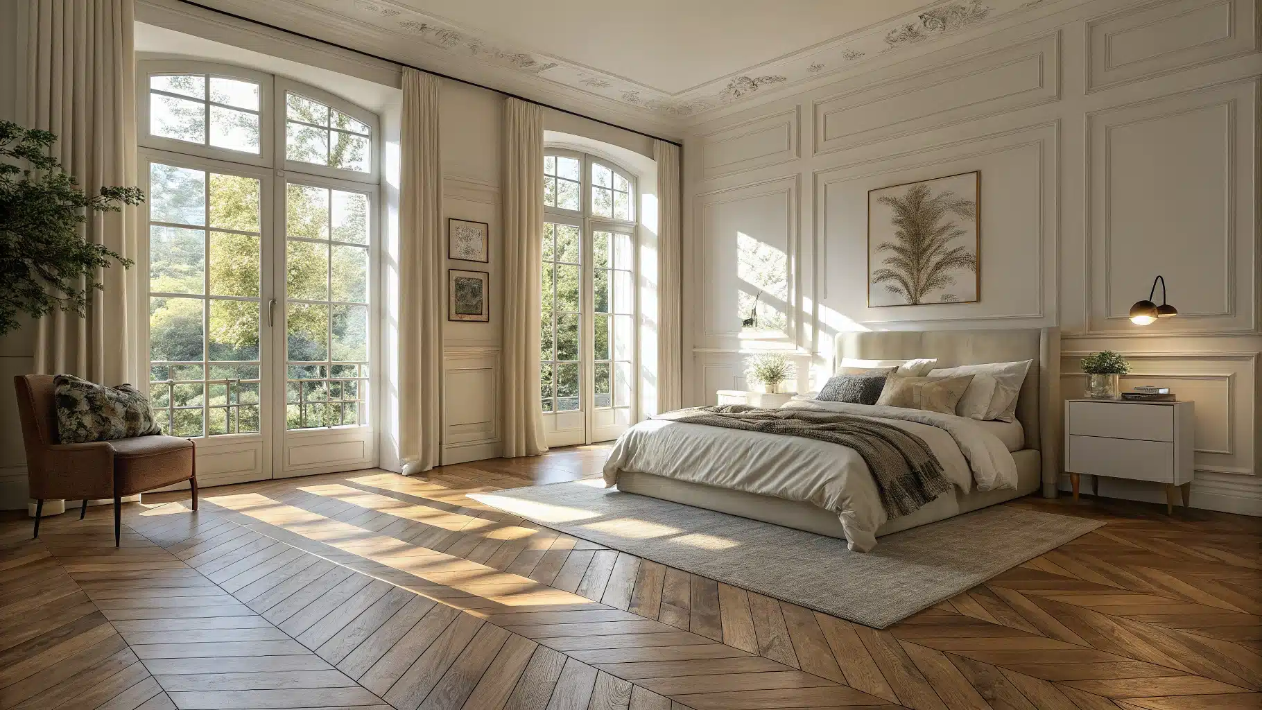 parquet dans une cahmbre